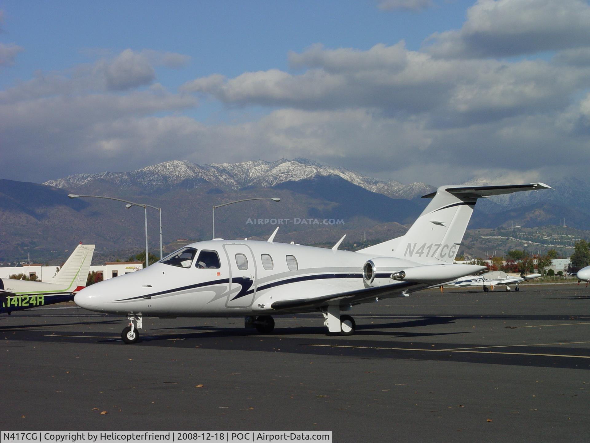 N417CG, 2007 Eclipse Aviation Corp EA500 C/N 000094, Came back to visit Brackett after the storm and snow