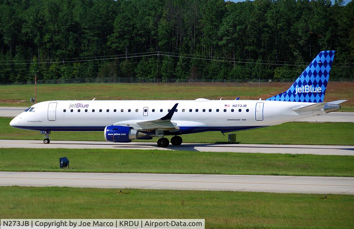 N273JB, 2007 Embraer ERJ-190-100 IGW 190AR C/N 19000073, @RDU
