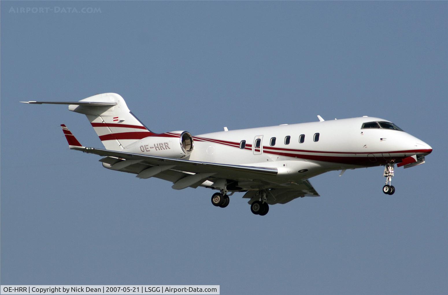 OE-HRR, 2004 Bombardier Challenger 300 (BD-100-1A10) C/N 20033, LSGG