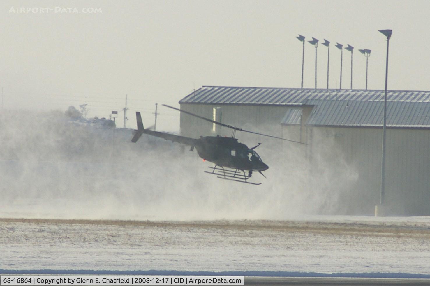68-16864, 1968 Bell OH-58A Kiowa C/N 40178, Departing for Waterloo