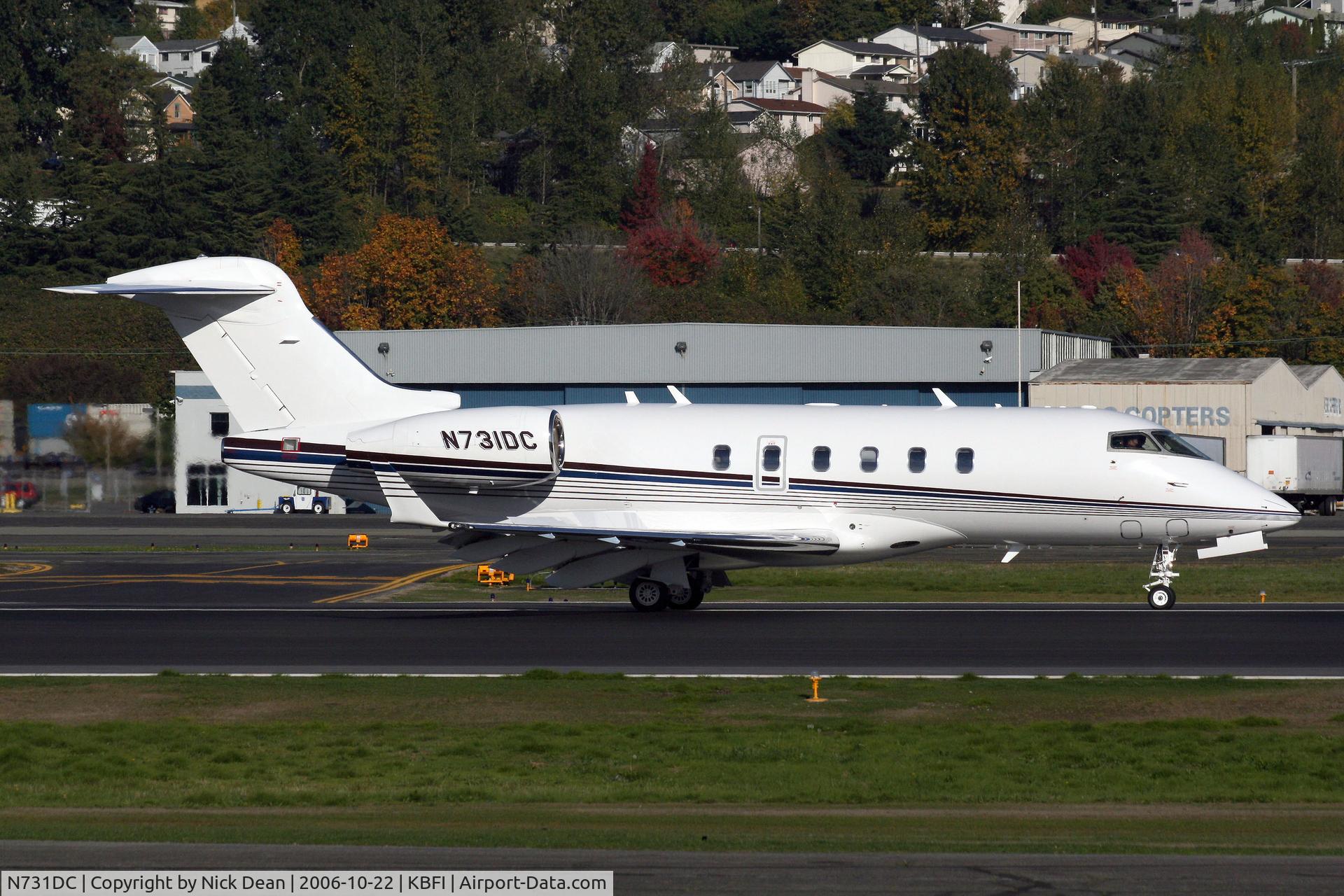 N731DC, 2005 Bombardier Challenger 300 (BD-100-1A10) C/N 20073, KBFI