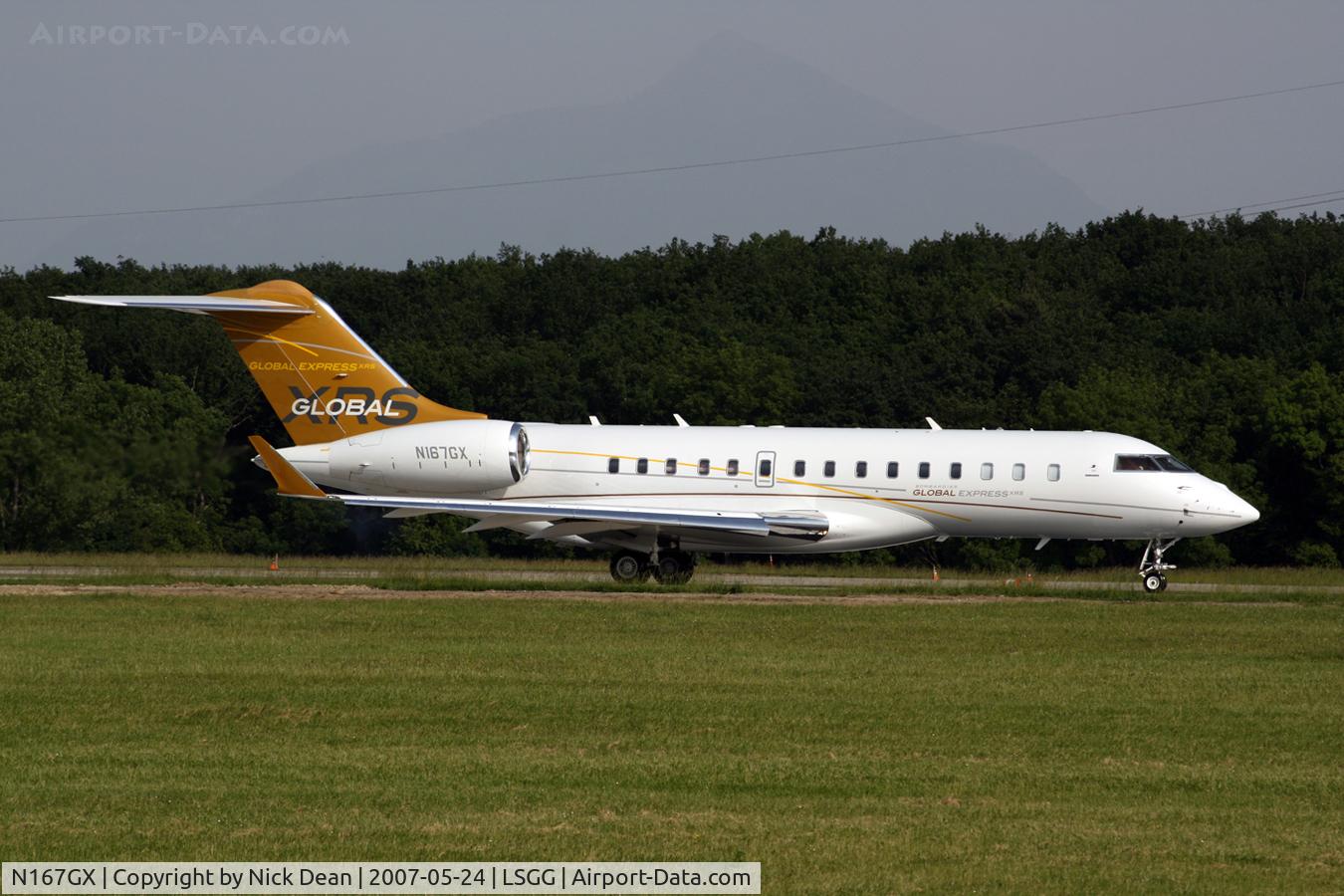 N167GX, 2005 Bombardier BD-700-1A10 Global Express XRS C/N 9167, LSGG