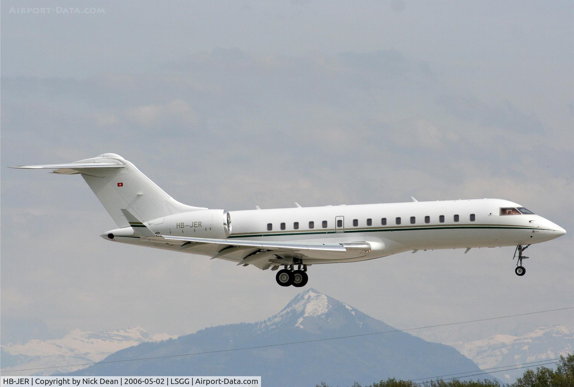 HB-JER, 1999 Bombardier BD-700-1A10 Global Express C/N 9017, LSGG