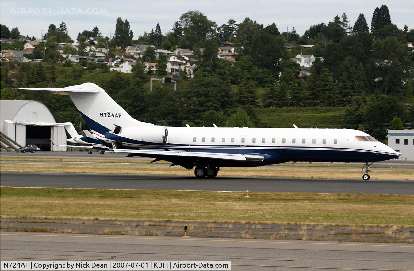 N724AF, 1999 Bombardier BD-700-1A10 Global Express C/N 9031, KBFI