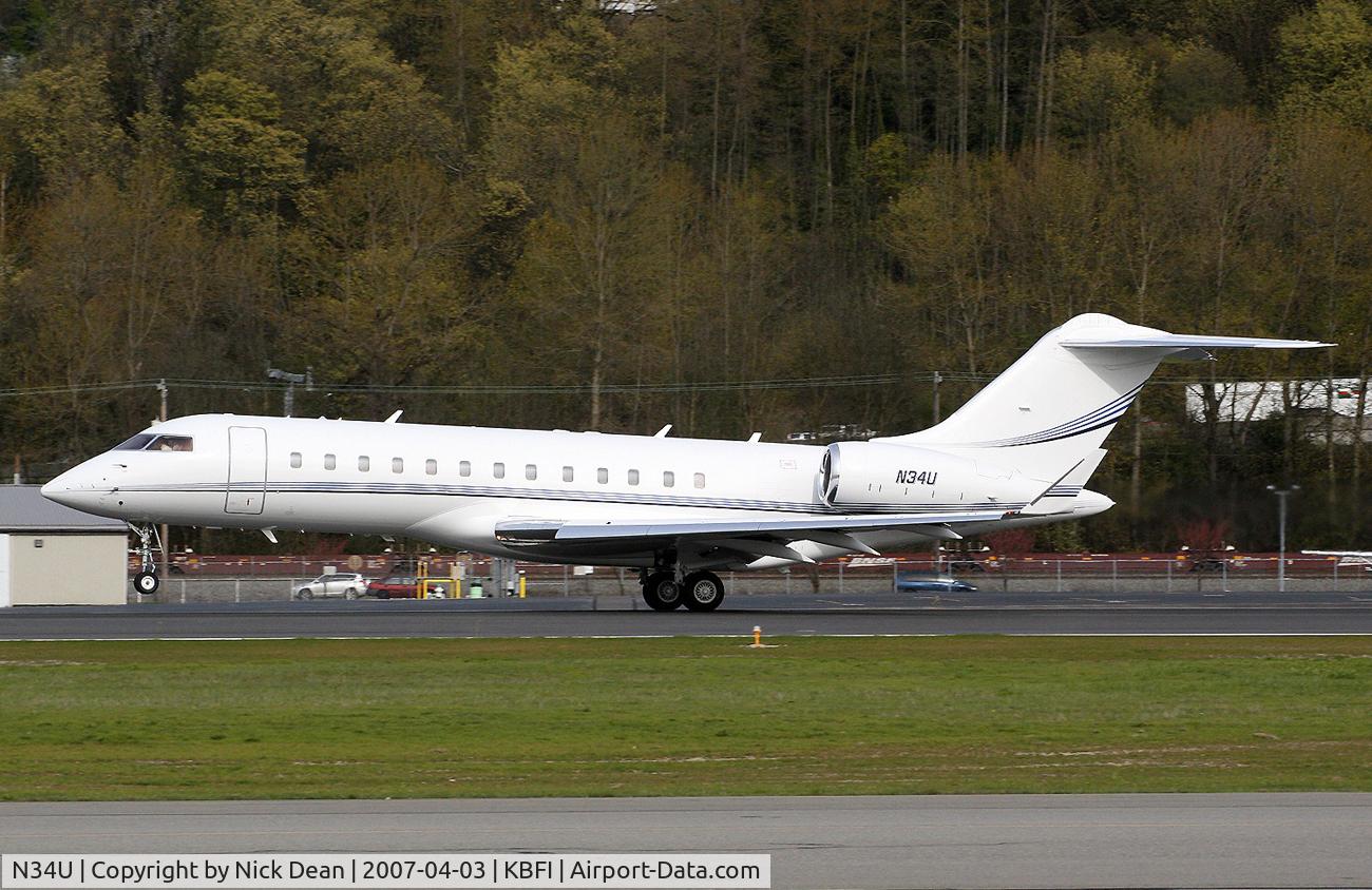 N34U, 2000 Bombardier BD-700-1A10 Global Express C/N 9070, KBFI