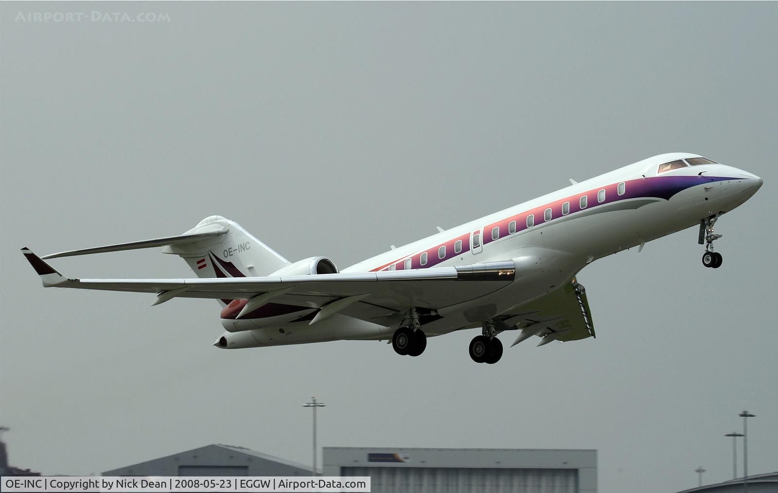 OE-INC, 2006 Bombardier BD-700-1A10 Global 5000 C/N 9168, EGGW (Stunning paint on this one) C/N is actually 9168