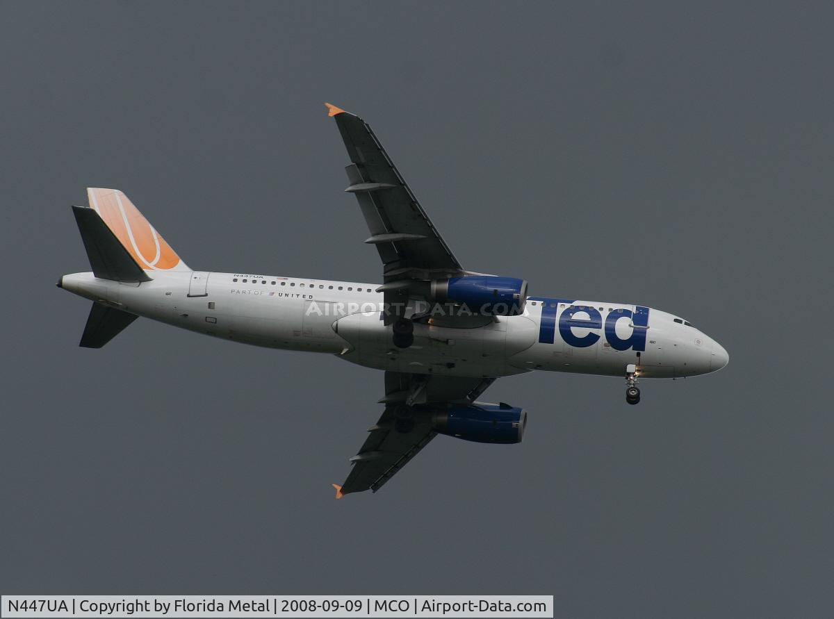 N447UA, 1998 Airbus A320-232 C/N 836, Ted A320