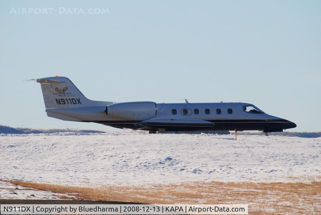 N911DX, 1983 Gates Learjet 35A C/N 499, Position and Hold for 17L. Eagle Point Ranch