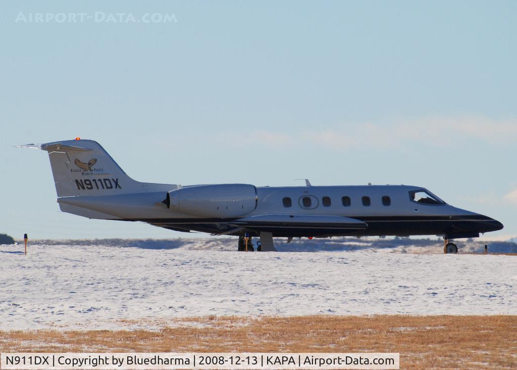 N911DX, 1983 Gates Learjet 35A C/N 499, Position and Hold for 17L. Eagle Point Ranch