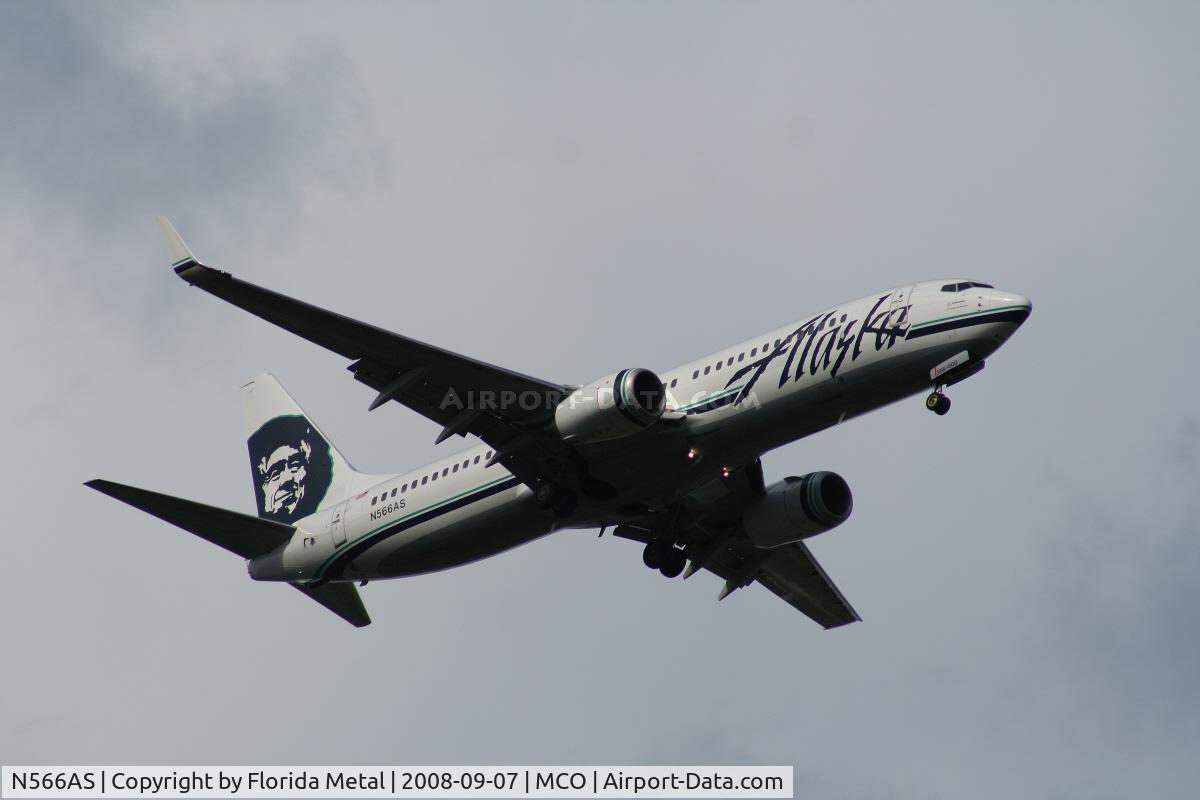 N566AS, 2007 Boeing 737-890 C/N 35182, Alaska 737-800