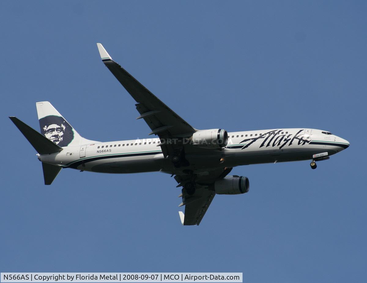 N566AS, 2007 Boeing 737-890 C/N 35182, Alaska 737-800