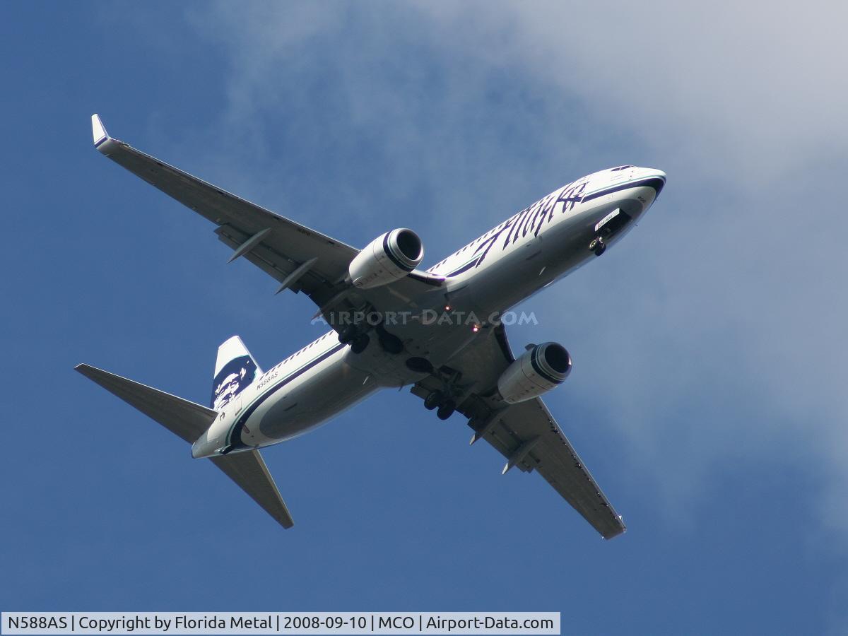N588AS, 2007 Boeing 737-890 C/N 35685, Alaska 737-800