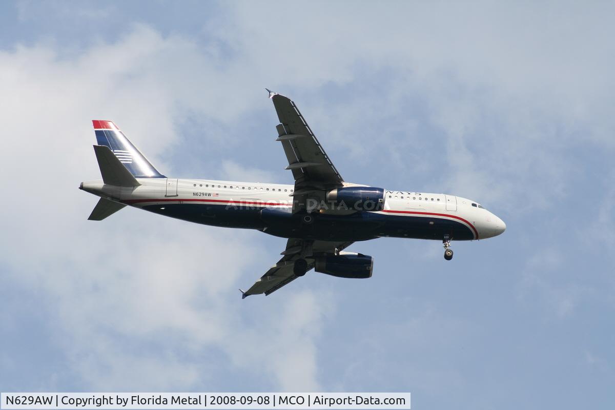 N629AW, 1990 Airbus A320-231 C/N 076, US Airways A320