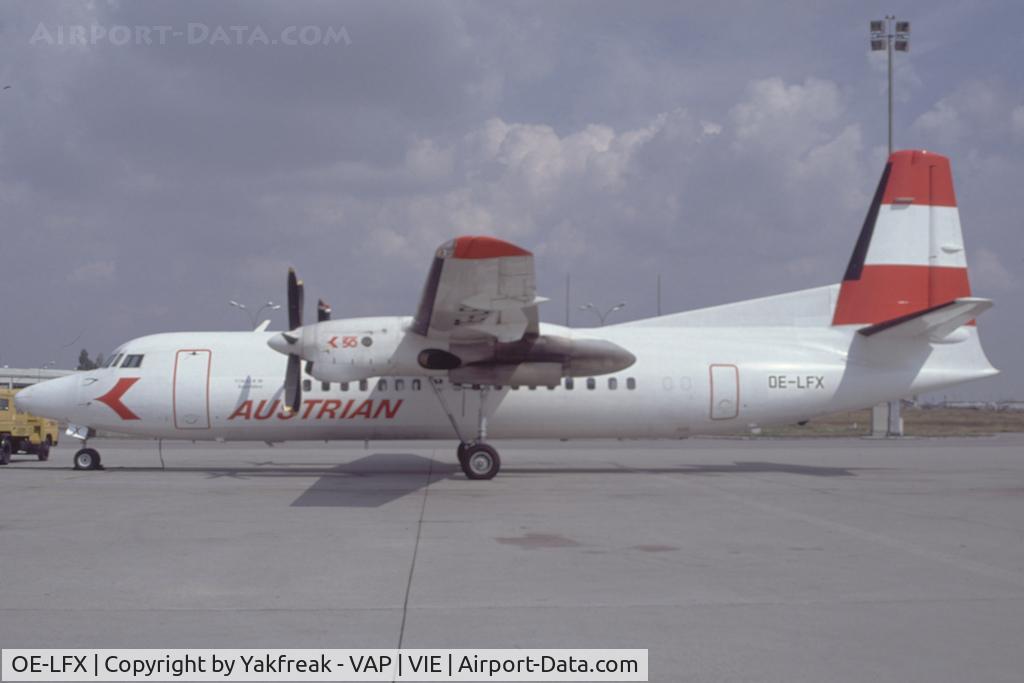 OE-LFX, 1988 Fokker 50 C/N 20112, Austrian Air Service Fokker 50