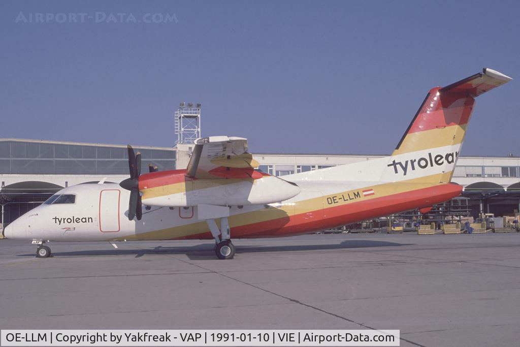 OE-LLM, 1990 De Havilland Canada DHC-8-102 Dash 8 C/N 203, Tyrolean Airway Dash 8-100