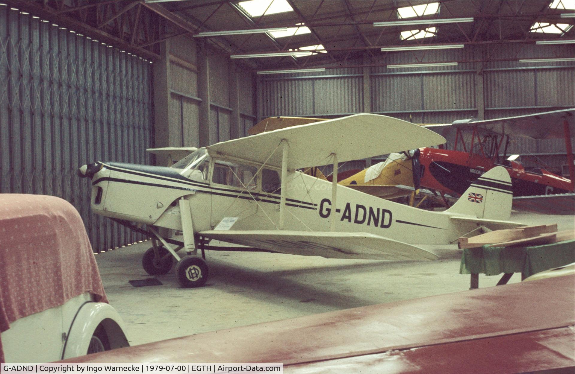 G-ADND, 1936 De Havilland DH.87B Hornet Moth C/N 8097, De Havilland D.H.87B Hornet Moth at the Shuttleworth Collection