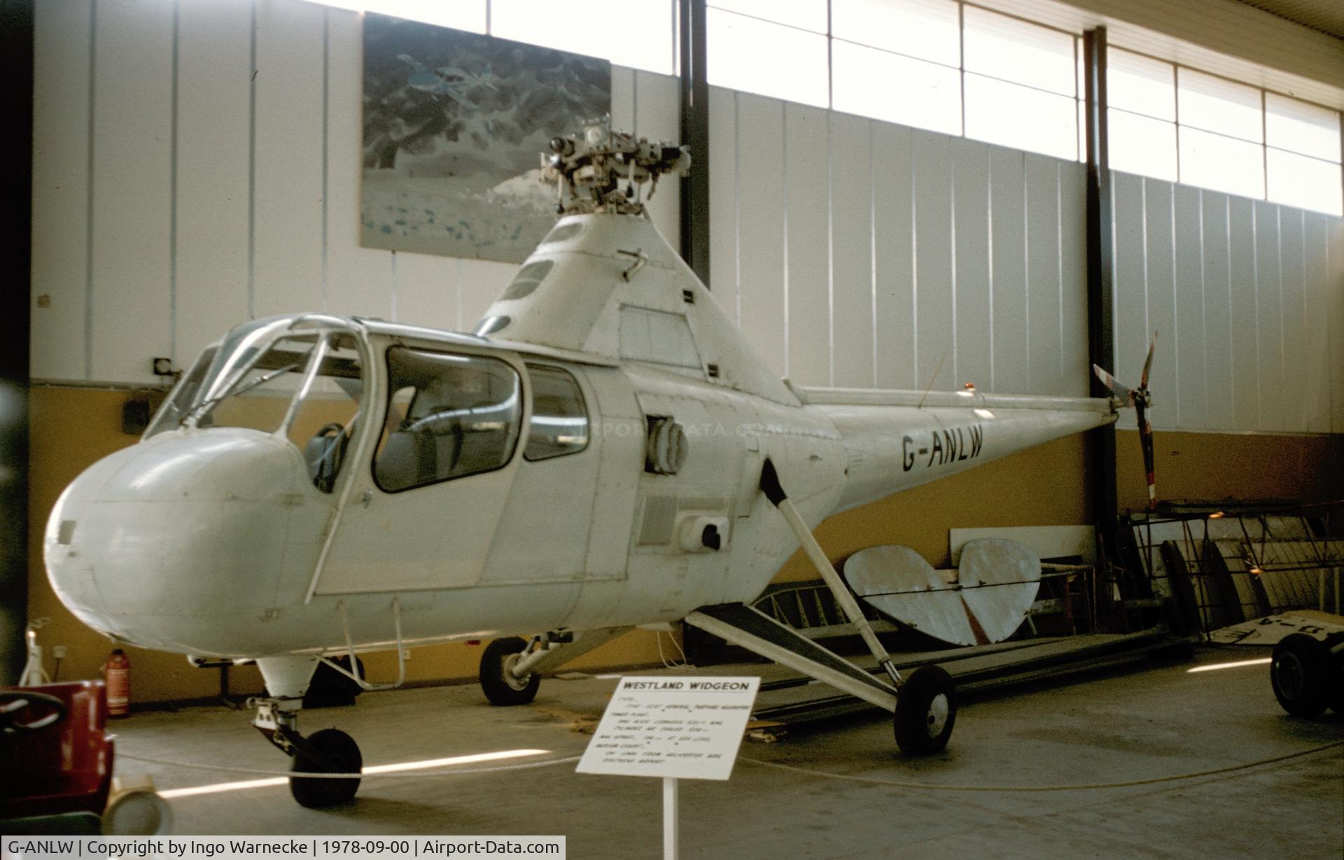 G-ANLW, 1954 Westland S.51 Widgeon Series 2 C/N WA/H/133, Westland Widgeon Srs.2 at the Historic Aircraft Museum Southend