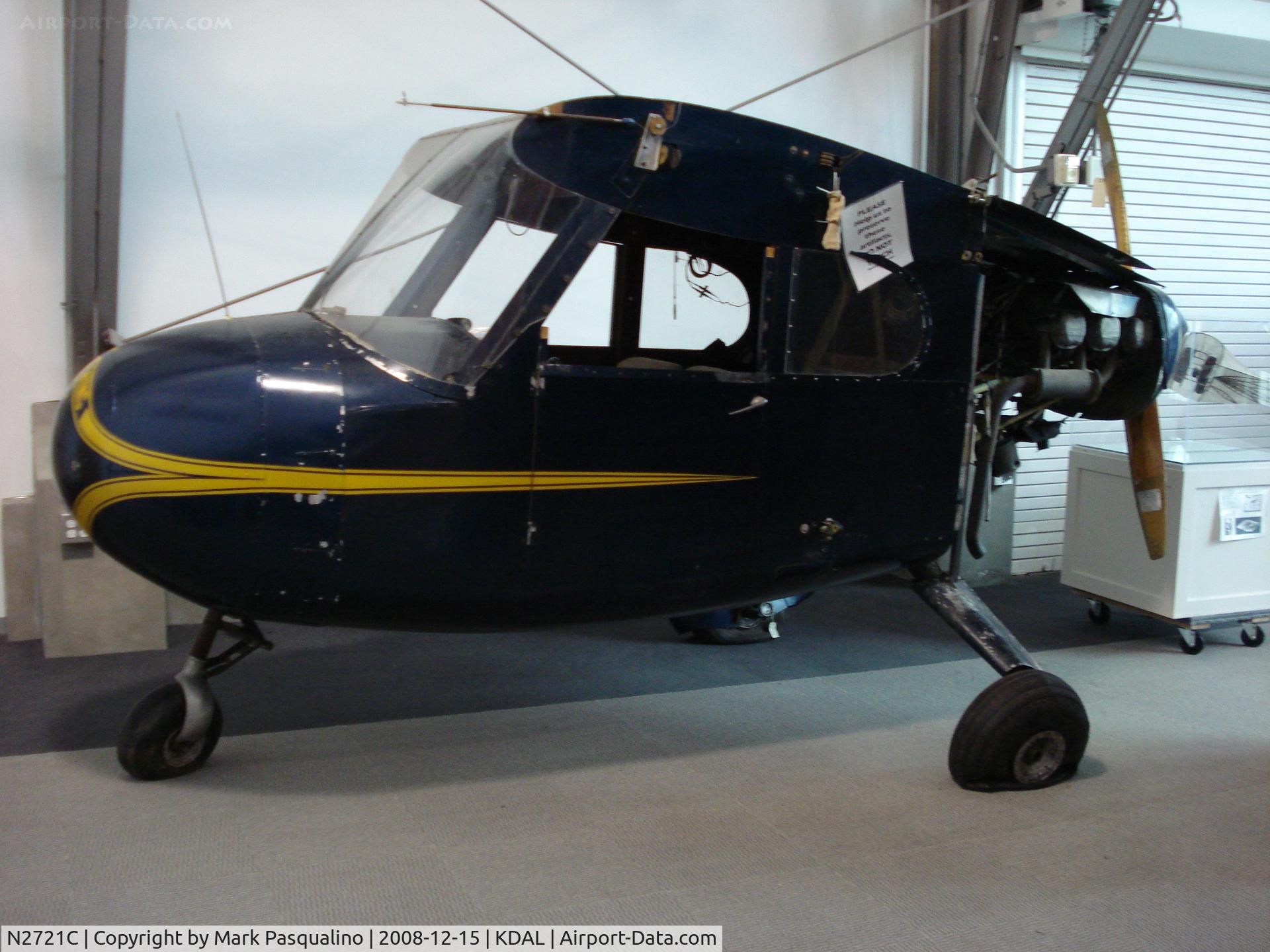 N2721C, 1958 Hallock Bruce King HALLOCK ROAD WING HT-1 C/N 1, Hallock Road Wing HT-1
