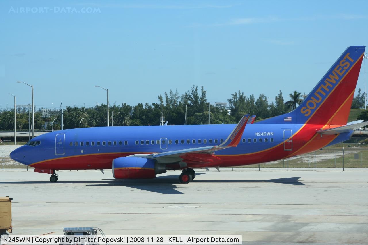 N245WN, 2006 Boeing 737-7H4 C/N 32506, Just pushed back from the gate.