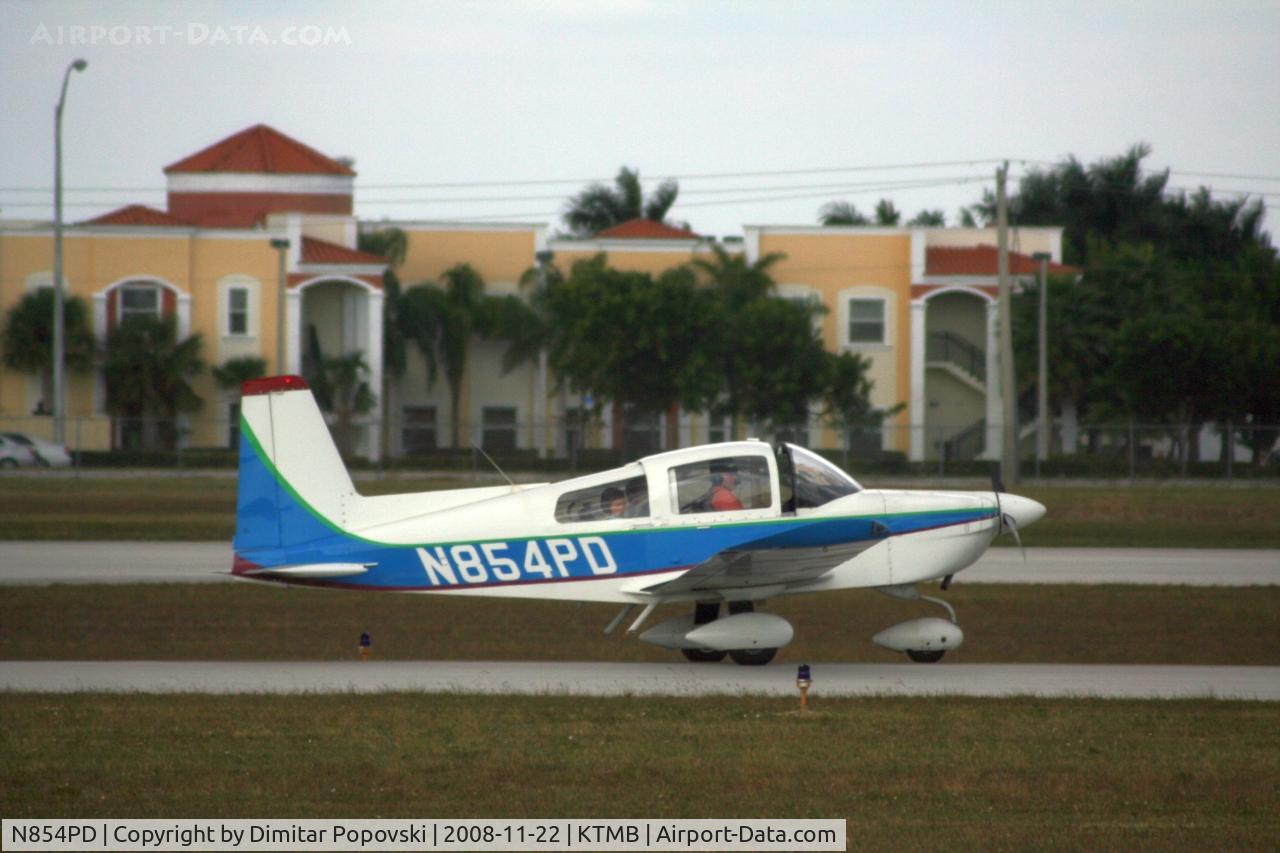 N854PD, Grumman American AA-5B Tiger C/N AA5B-0854, Just landed on 9L.