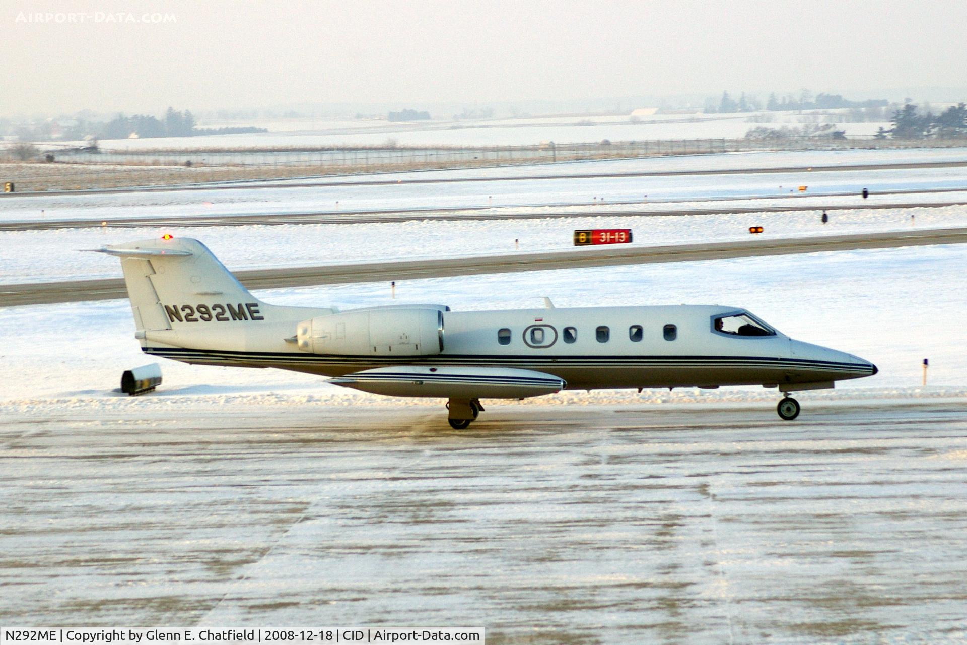 N292ME, 1980 Gates Learjet 35A C/N 292, Just at sunrise, taxiing past my window to Landmark FBO.
