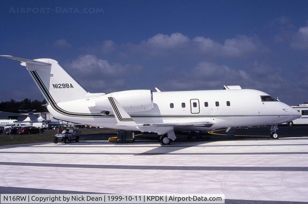 N16RW, 1981 Canadair Challenger 600 (CL-600-1A11) C/N 1013, KPDK (Seen here as N129BA at NBAA this aircraft is currently registered N16RW as posted)
