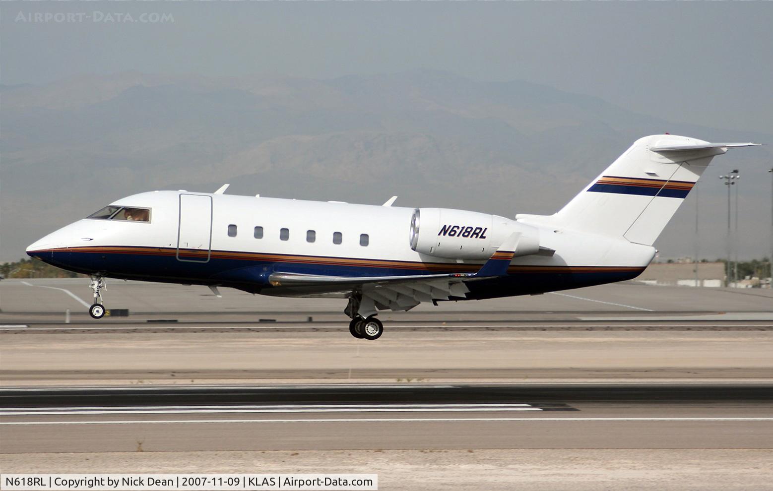 N618RL, 1980 Canadair Challenger 600S (CL-600-1A11) C/N 1018, KLAS