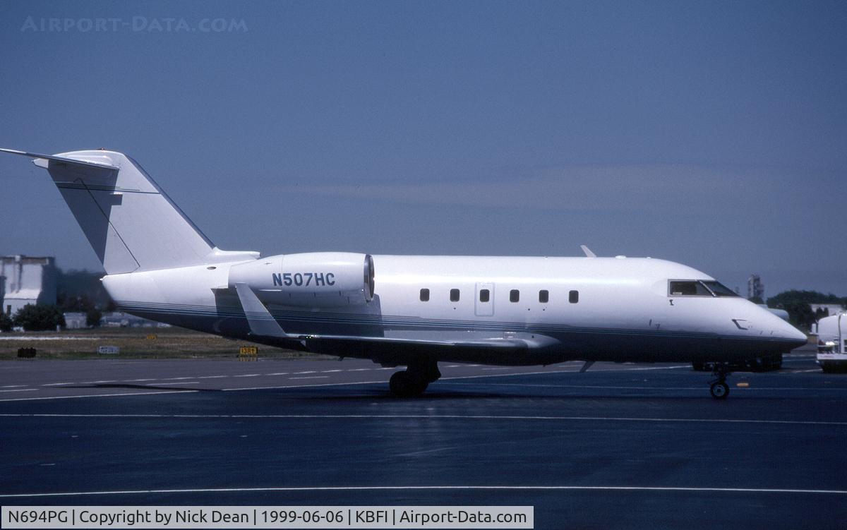 N694PG, 1981 Canadair Challenger 600S (CL-600-1A11) C/N 1026, KBFI (Seen here as N507HC this aircraft is currently registered N694PG as posted)