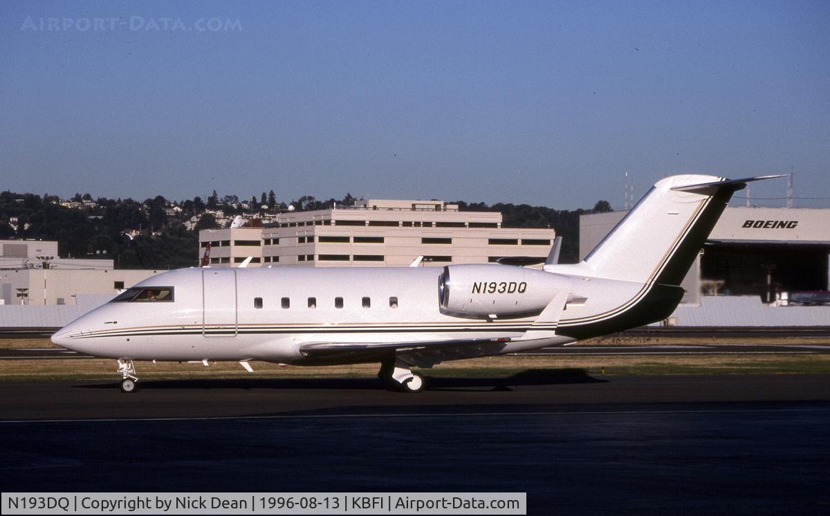 N193DQ, 1982 Canadair Challenger 600S (CL-600-1A11) C/N 1041, KBFI