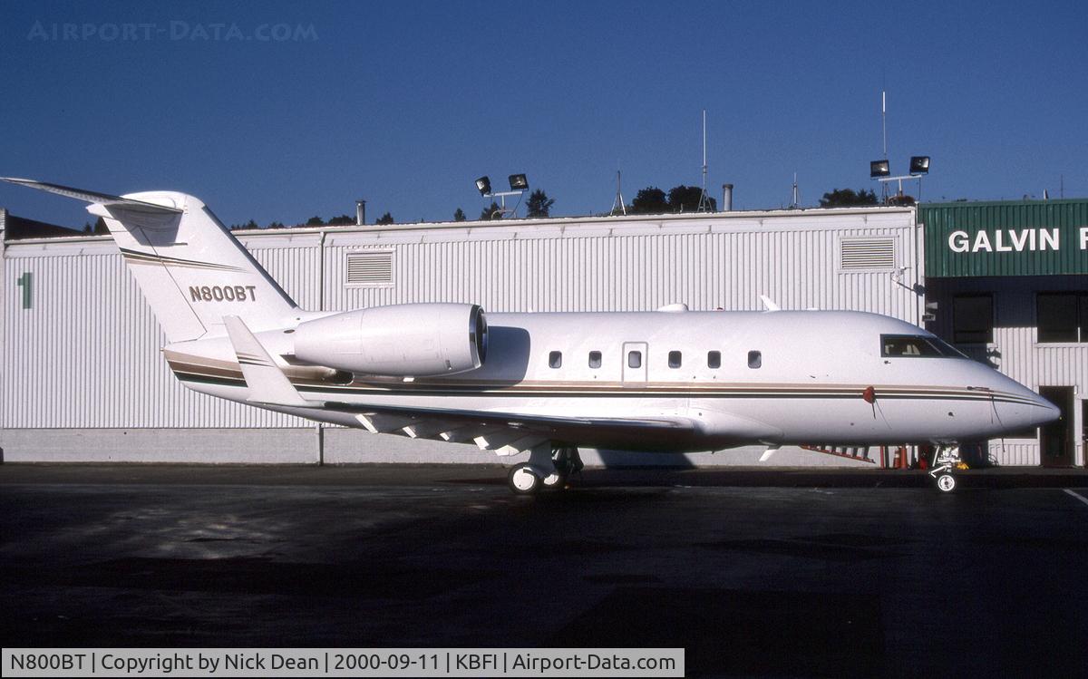 N800BT, 1982 Canadair Challenger 600S (CL-600-1A11) C/N 1044, KBFI