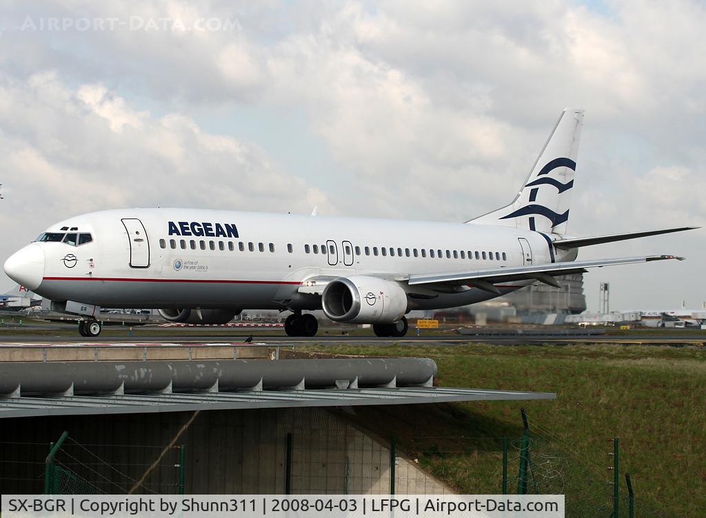 SX-BGR, 1991 Boeing 737-408 C/N 25063, Passing on parallels runways
