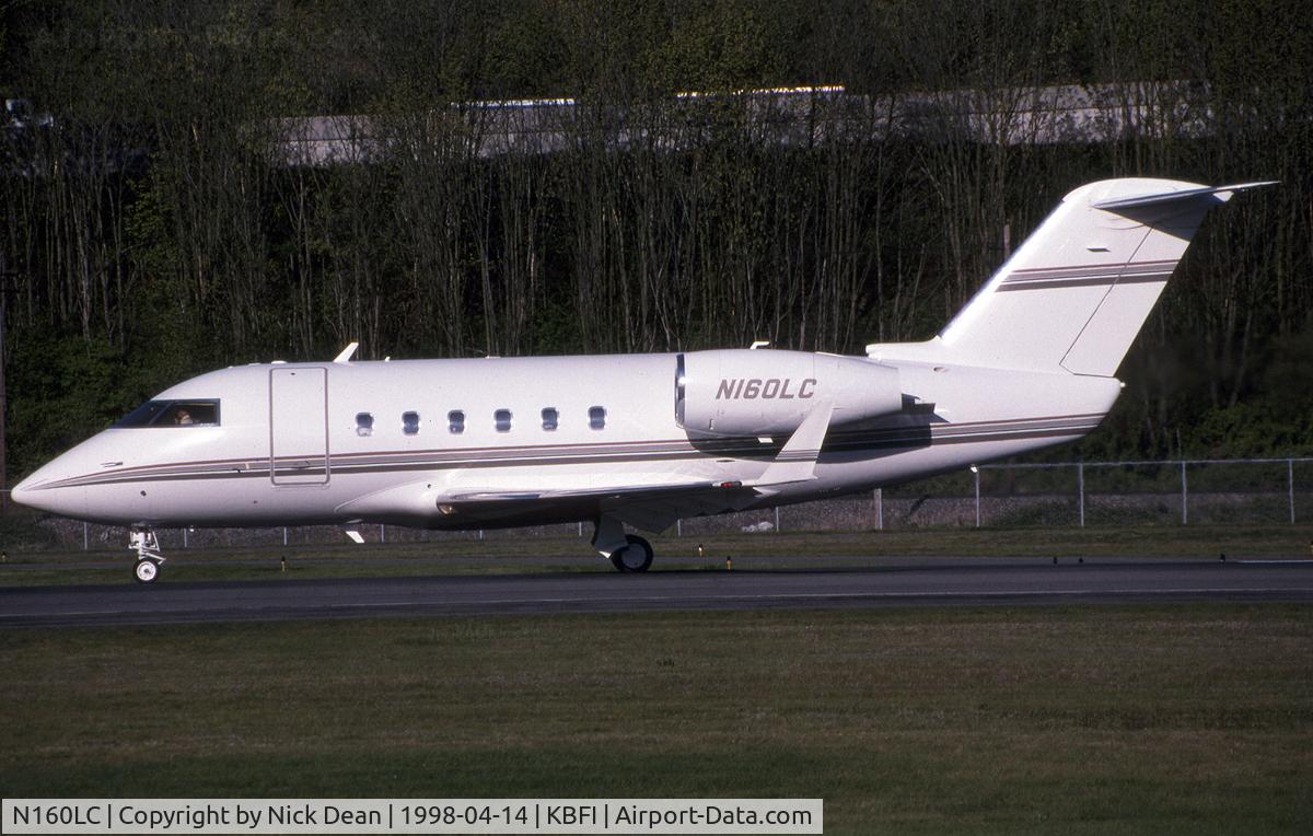 N160LC, 1982 Canadair Challenger 600S (CL-600-1A11) C/N 1068, KBFI (Currently registered N604EF)