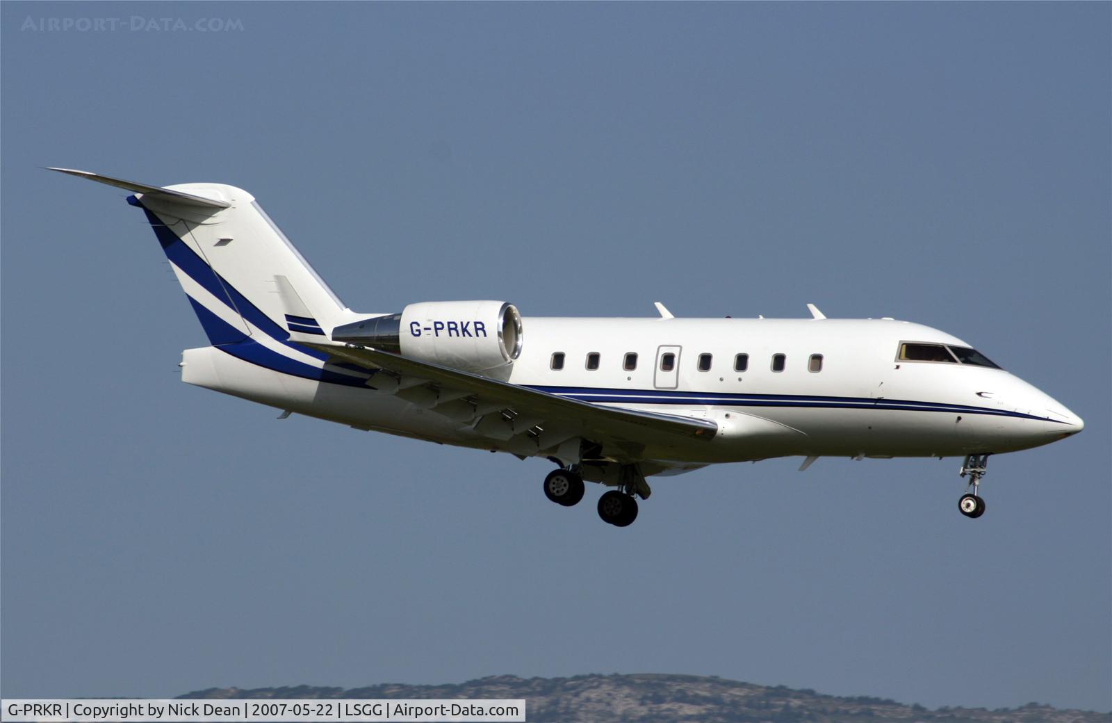 G-PRKR, 2005 Bombardier Challenger 604 (CL-600-2B16) C/N 5617, LSGG