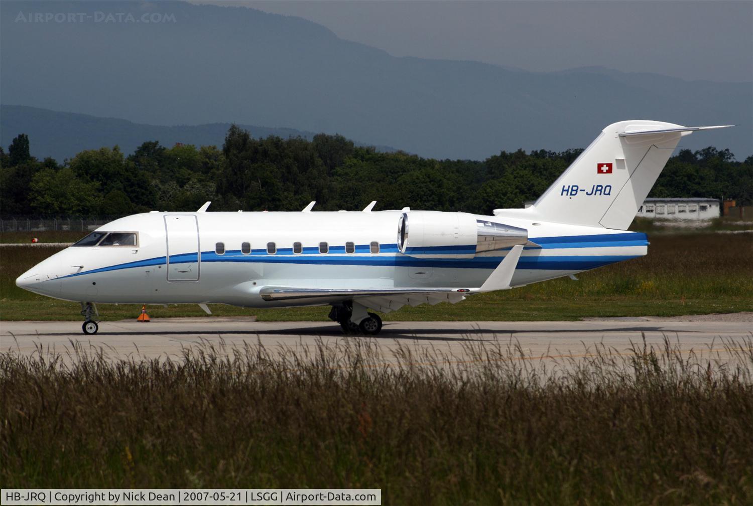 HB-JRQ, 2006 Bombardier Challenger 604 (CL-600-2B16) C/N 5651, LSGG