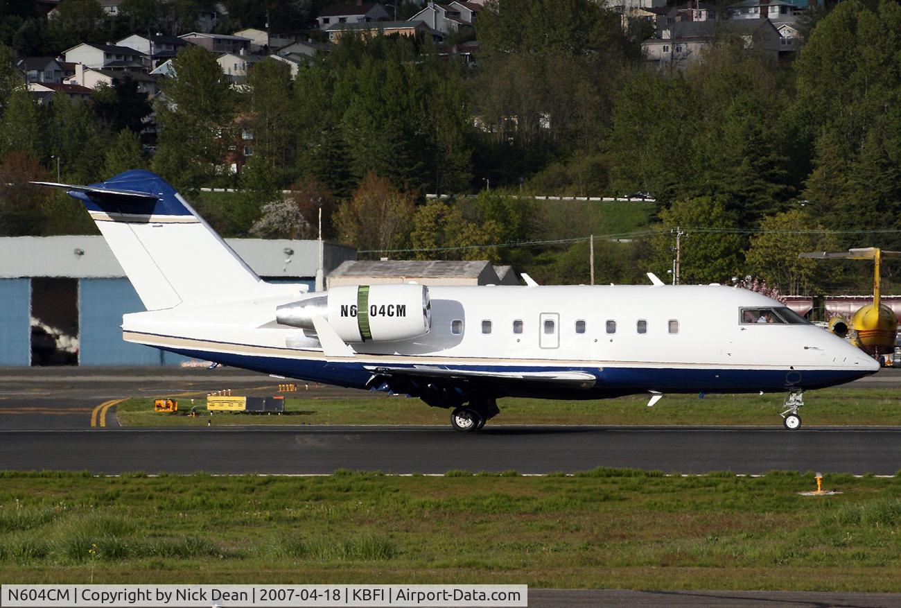 N604CM, 2006 Bombardier Challenger 604 (CL-600-2B16) C/N 5652, KBFI (Currently registerd N225N based at BFI owned by Nordstrom Dept Stores)