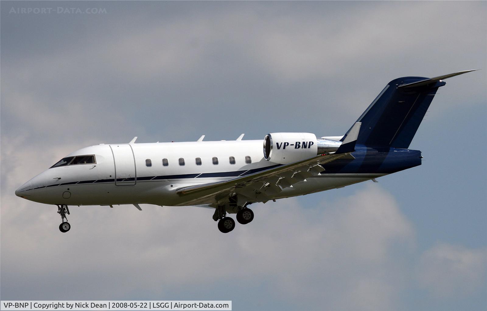 VP-BNP, 2006 Bombardier Challenger 604 (CL-600-2B16) C/N 5657, LSGG