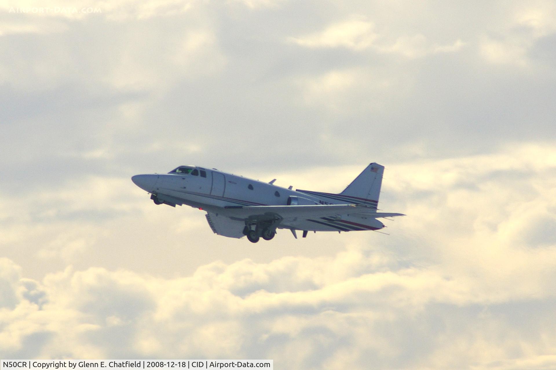 N50CR, 1964 North American NA-265-50 Saberliner C/N 287-1, Taking off Runway 9