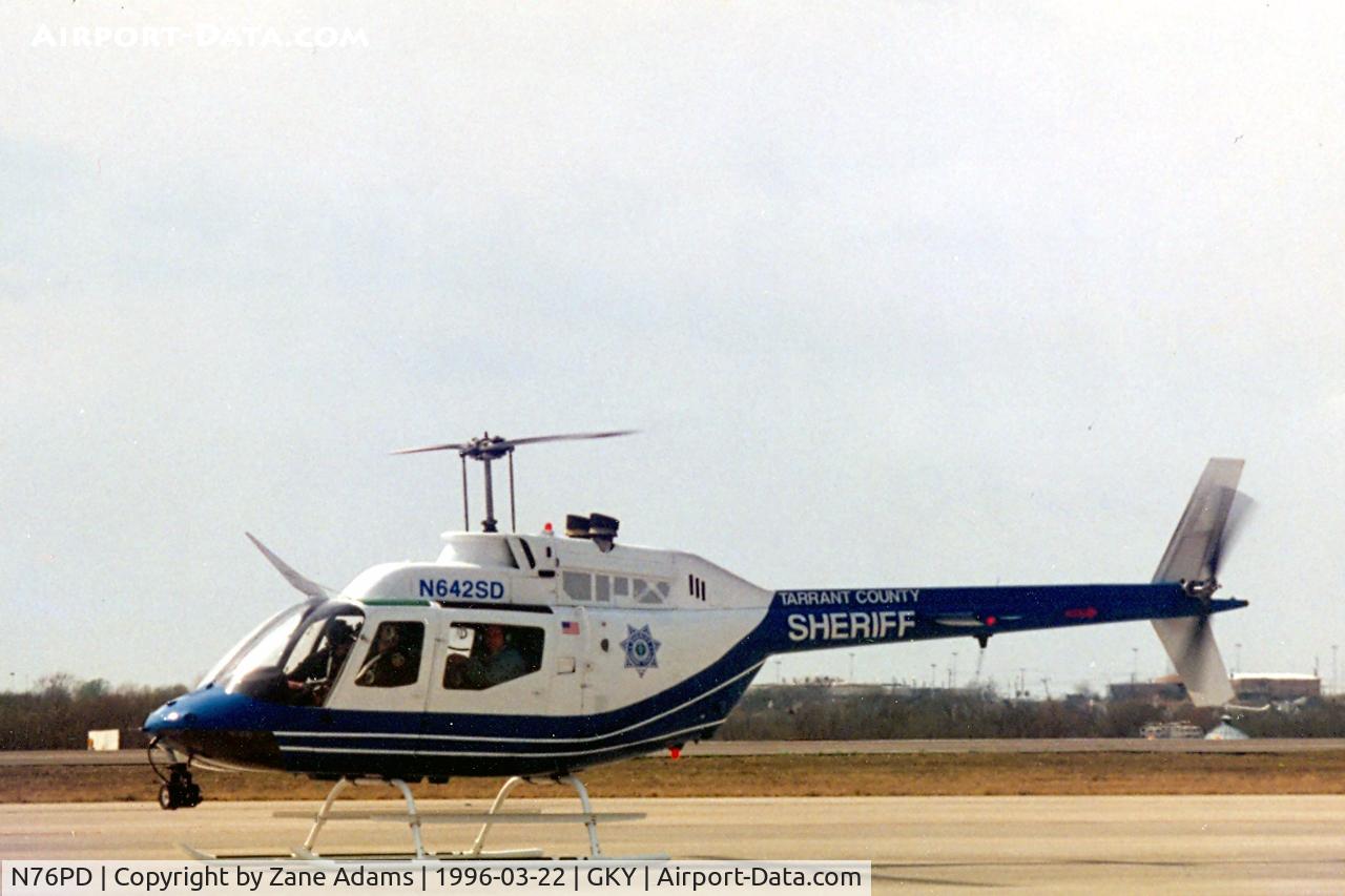 N76PD, Bell OH-58A C/N 71-20642, Tarrant County Sheriff OH-58 Registered as N642SD at Arlington Municipal