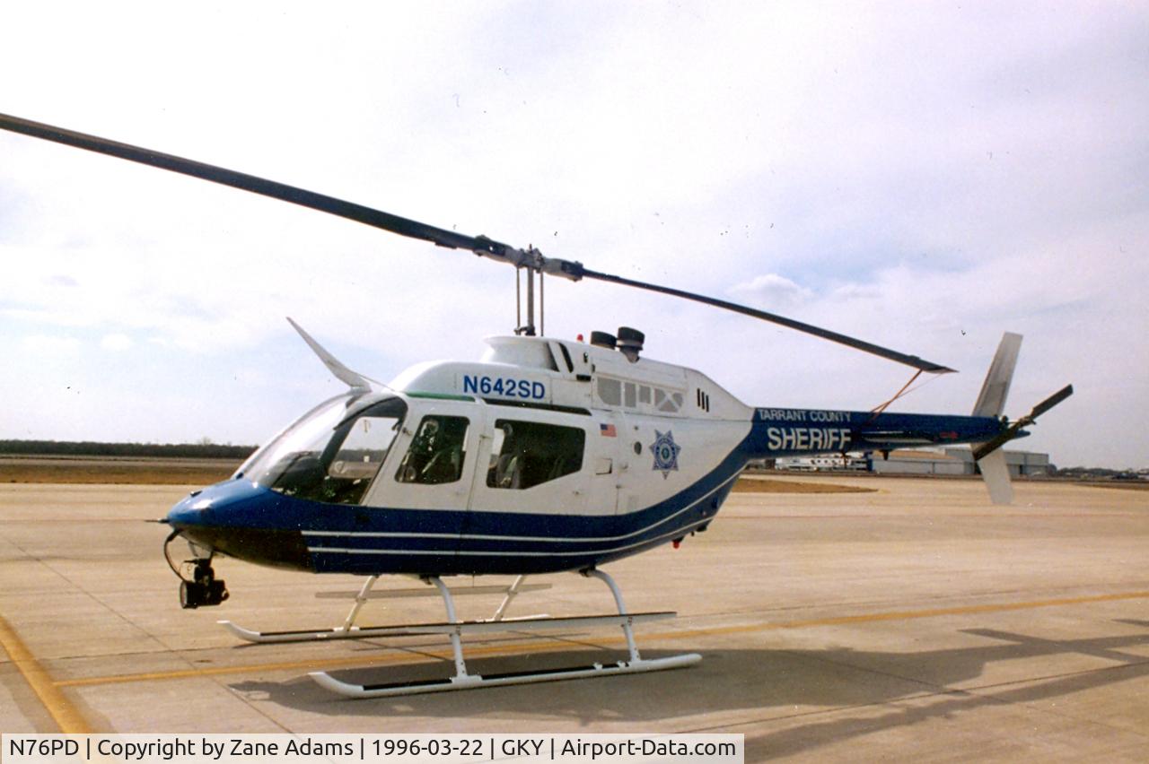 N76PD, Bell OH-58A C/N 71-20642, Tarrant County Sheriff OH-58 Registered as N642SD at Arlington Municipal
