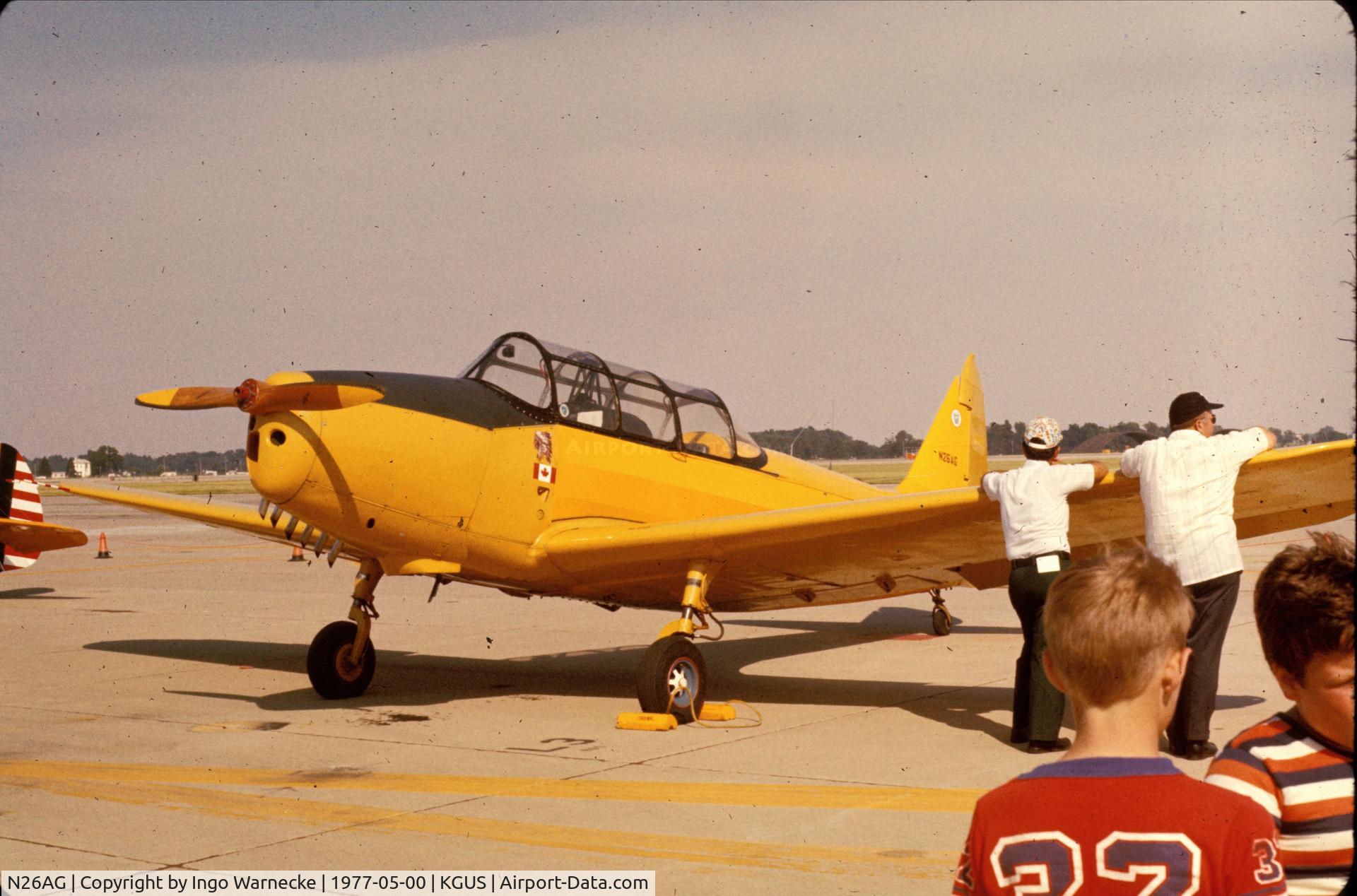 N26AG, 1941 Fairchild (Fleet) PT-26A Cornell II C/N FV724, Fairchild PT-26A at Grissom AFB Airshow