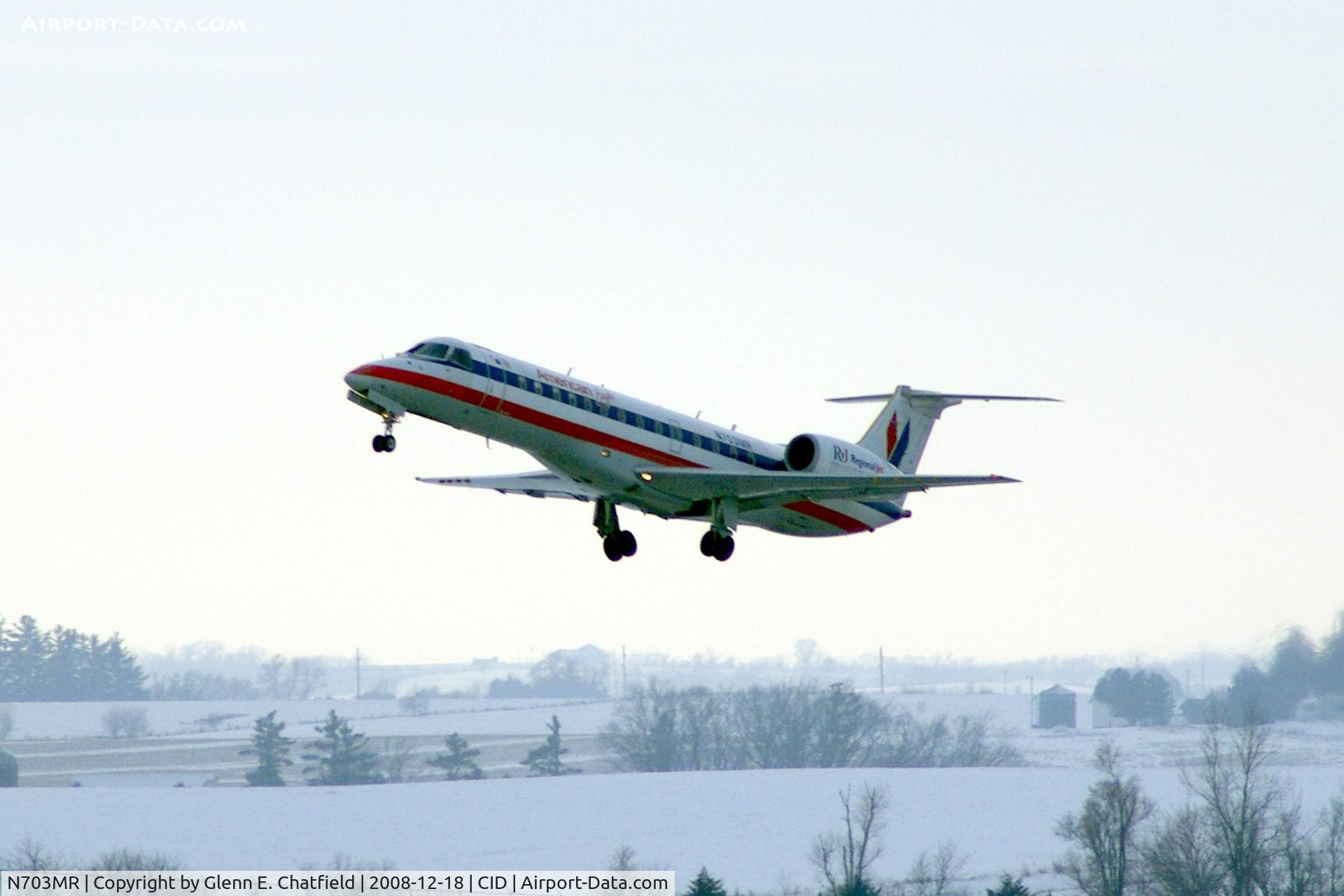 N703MR, 1999 Embraer ERJ-135LR (EMB-135LR) C/N 145173, Departing Runway 9