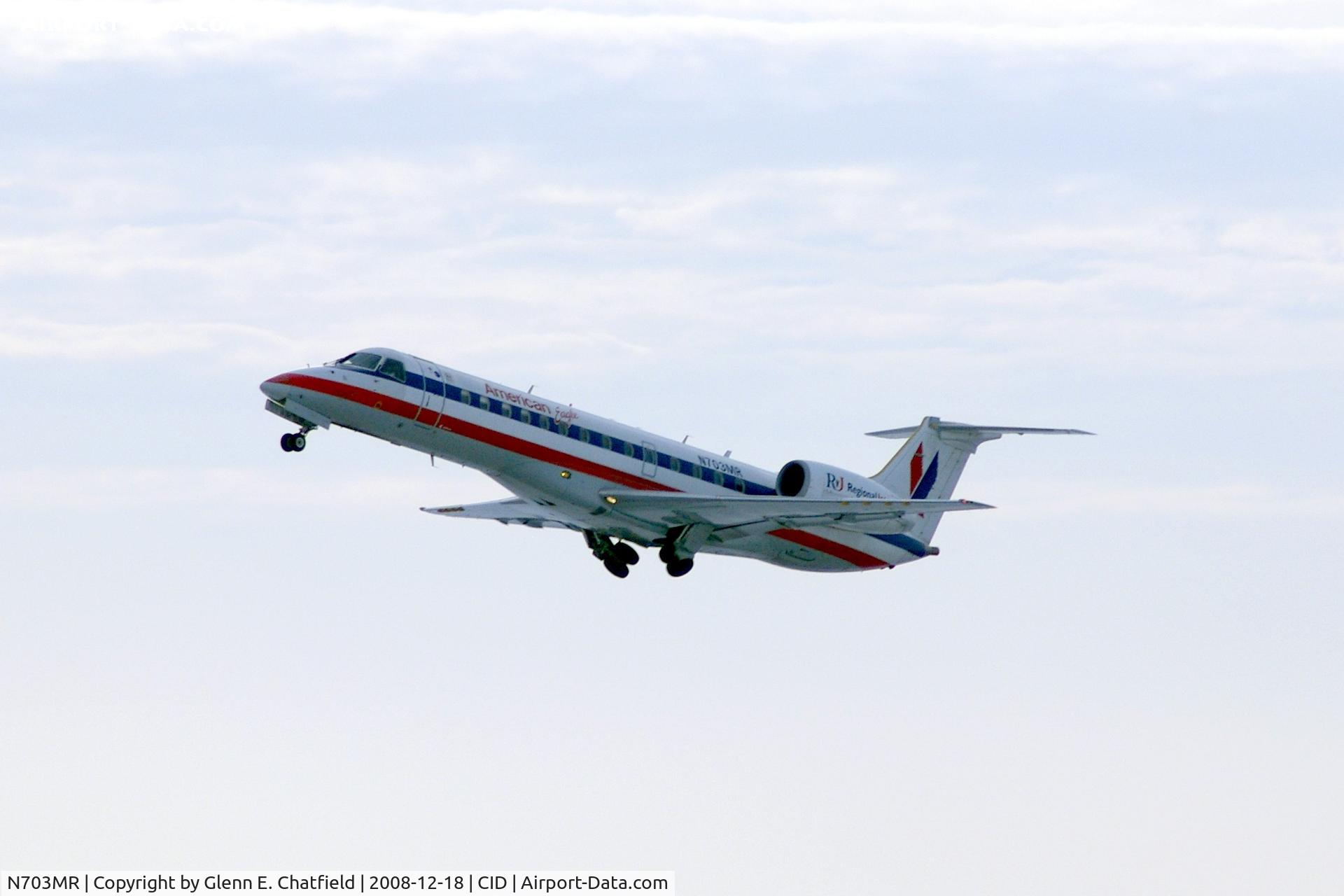 N703MR, 1999 Embraer ERJ-135LR (EMB-135LR) C/N 145173, Departing Runway 9