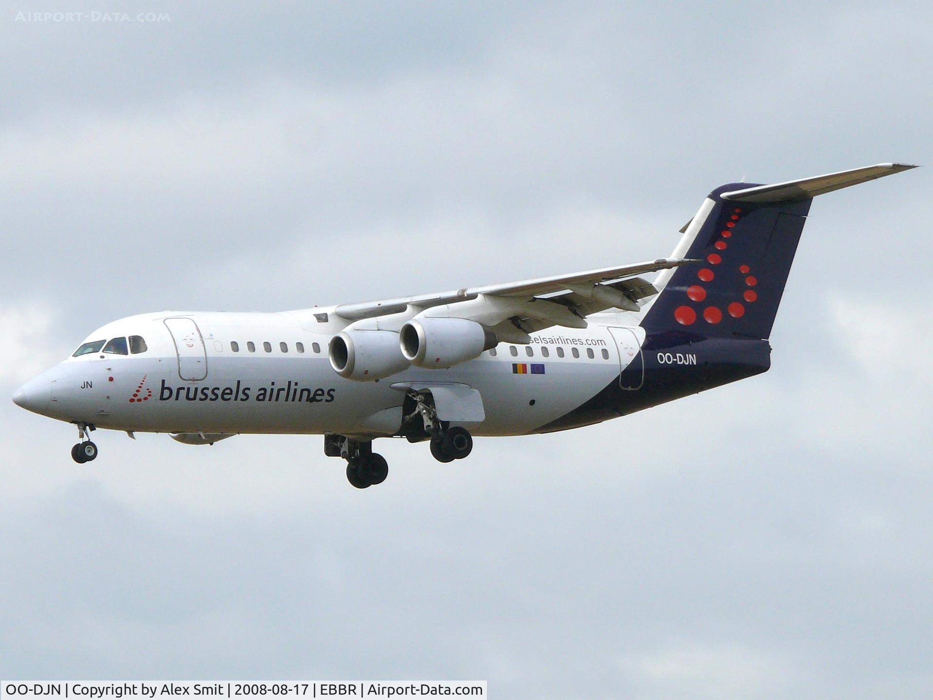 OO-DJN, 1995 British Aerospace Avro 146-RJ85 C/N E.2275, British Aerospace BAe146-200/RJ85 OO-DJN Brussels Airlines