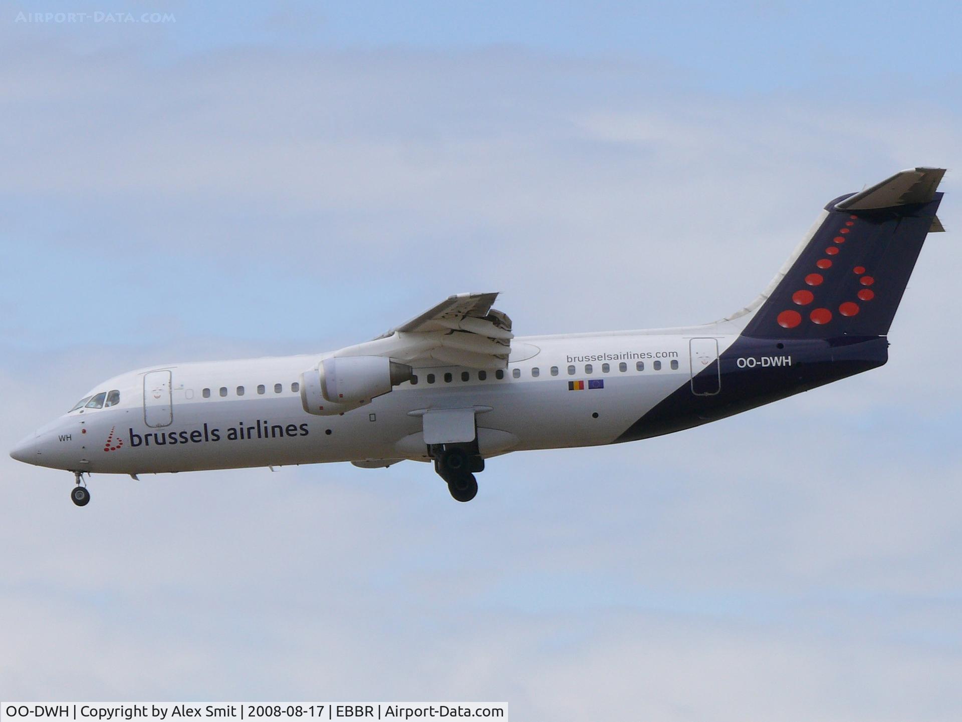 OO-DWH, 1998 British Aerospace Avro 146-RJ100 C/N E3340, British Aerospace BAe146-300/RJ100 OO-DWH Brussels Airlines