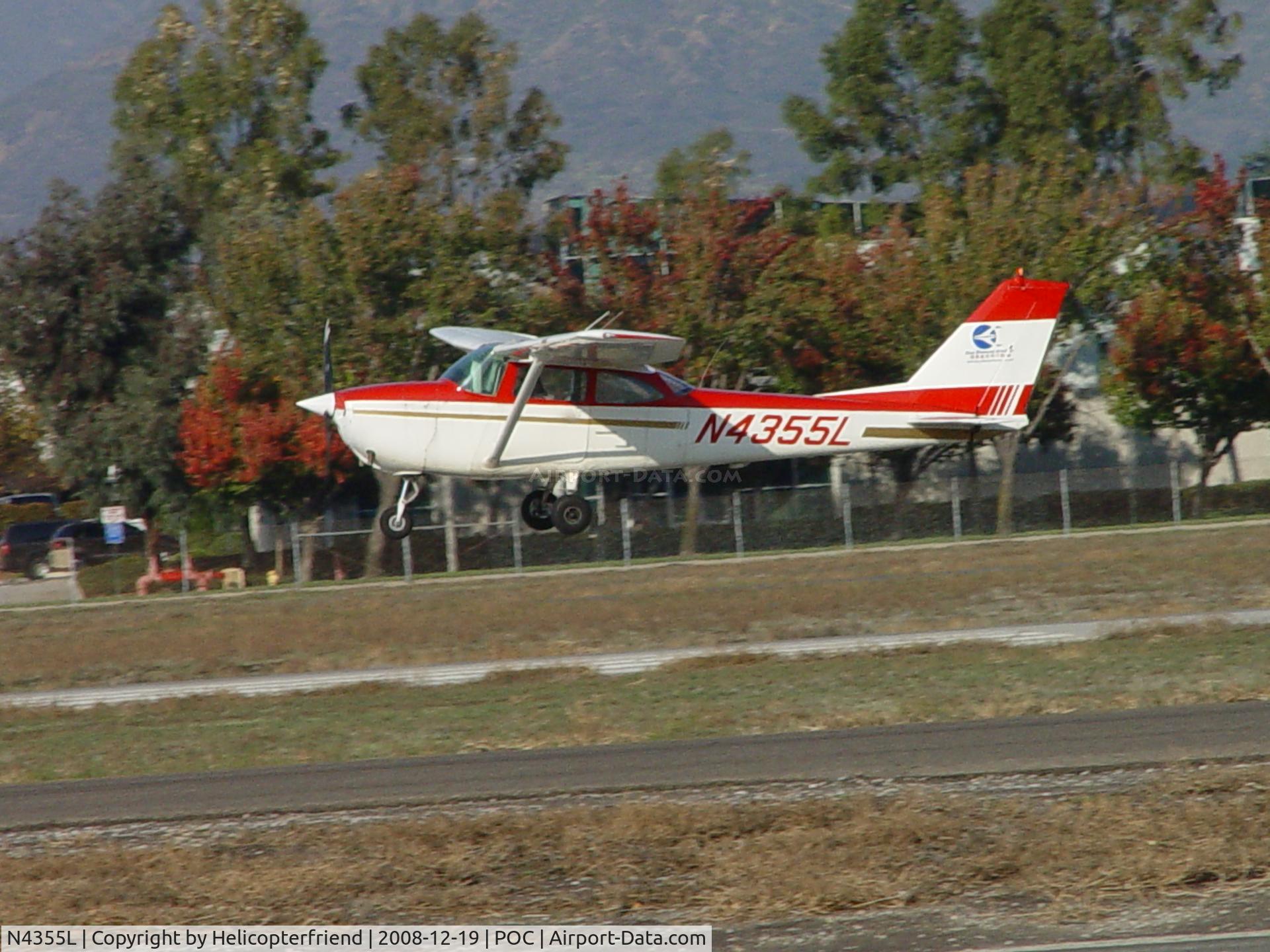 N4355L, 1966 Cessna 172G C/N 17254428, Taking off from Brackett