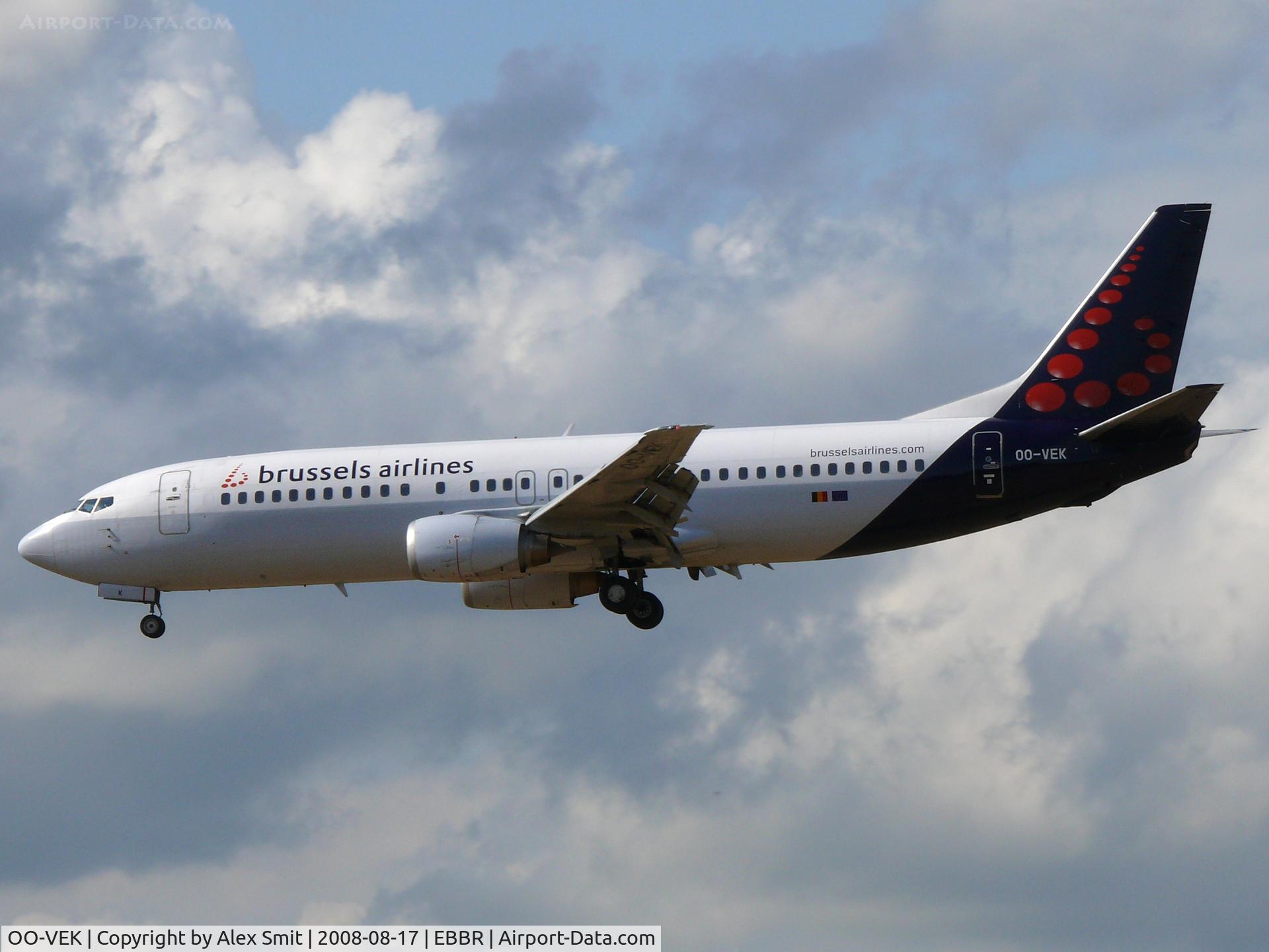 OO-VEK, 1989 Boeing 737-405 C/N 24270, Boeing B737-405 OO-VEK Brussels Airlines