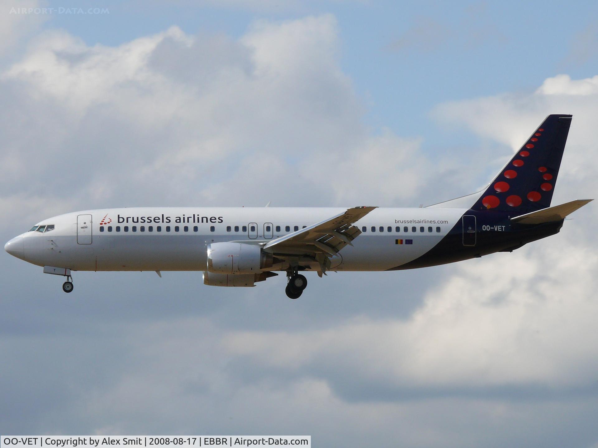 OO-VET, 1998 Boeing 737-4Q8 C/N 28202, Boeing B737-4Q8 OO-VET Brussels Airlines