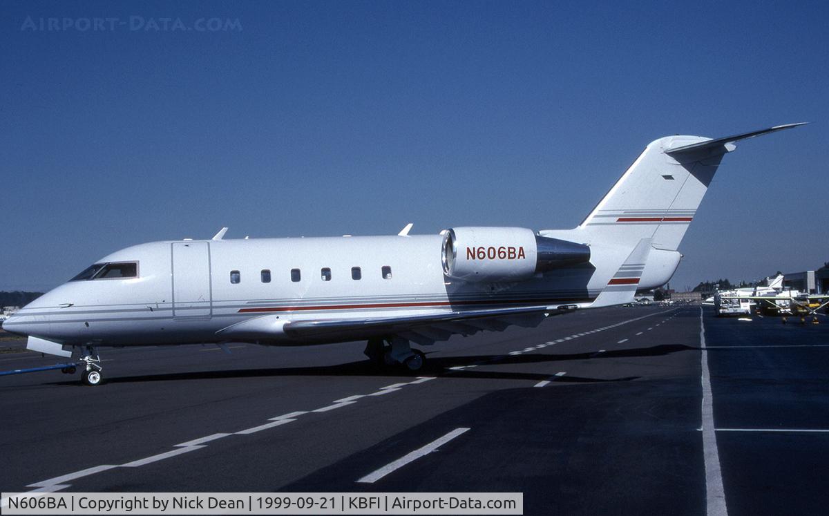N606BA, 1983 Canadair Challenger 601 (CL-600-2A12) C/N 3006, KBFI (Currently registered N601JG)