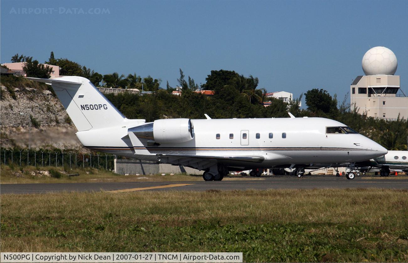 N500PG, 1985 Canadair Challenger 601 (CL-600-2A12) C/N 3039, TNCM