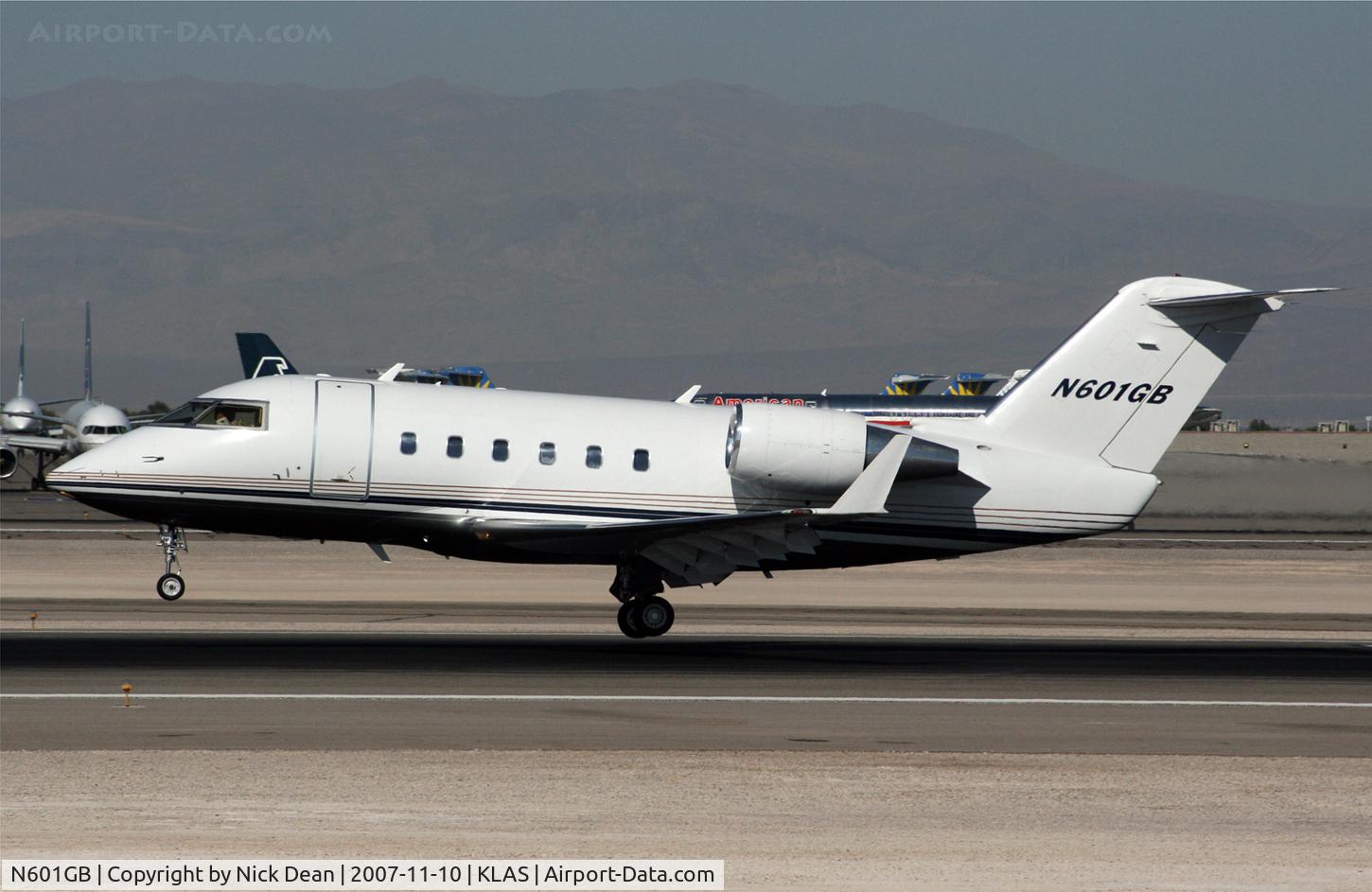 N601GB, 1985 Canadair Challenger 601 (CL-600-2A12) C/N 3044, KLAS